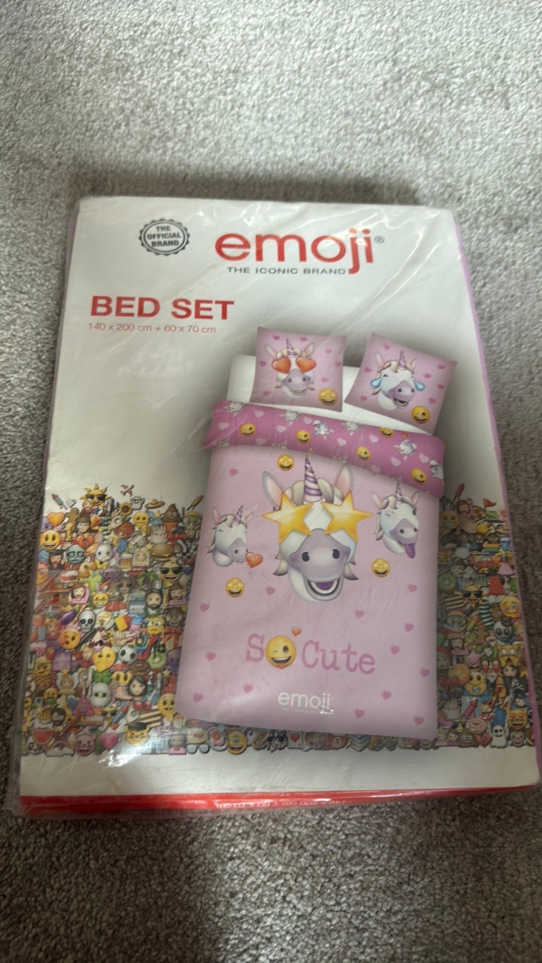 Dekbed overtrek emoji, Jongetje of Meisje, Wit, Dekbedovertrek, Ophalen of Verzenden