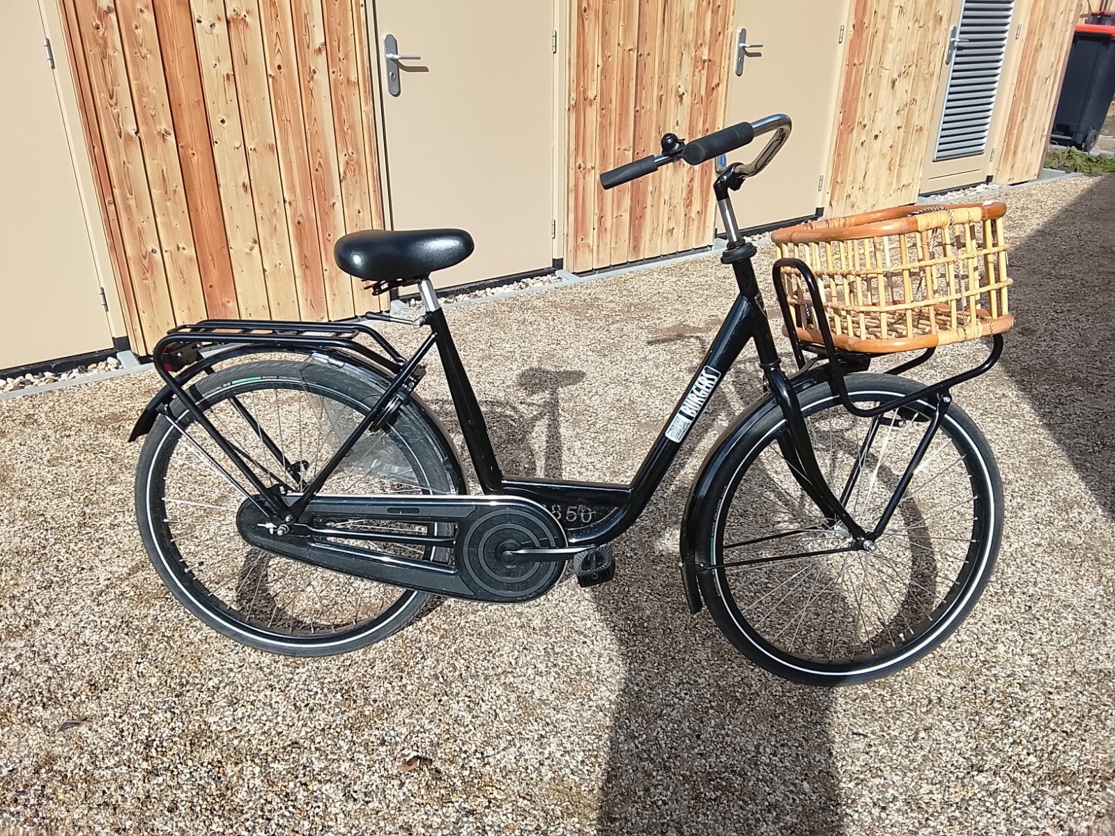 Burgers transportfiets klein model met mandje, Overige merken, Terugtraprem, Gebruikt, 47 tot 50 cm