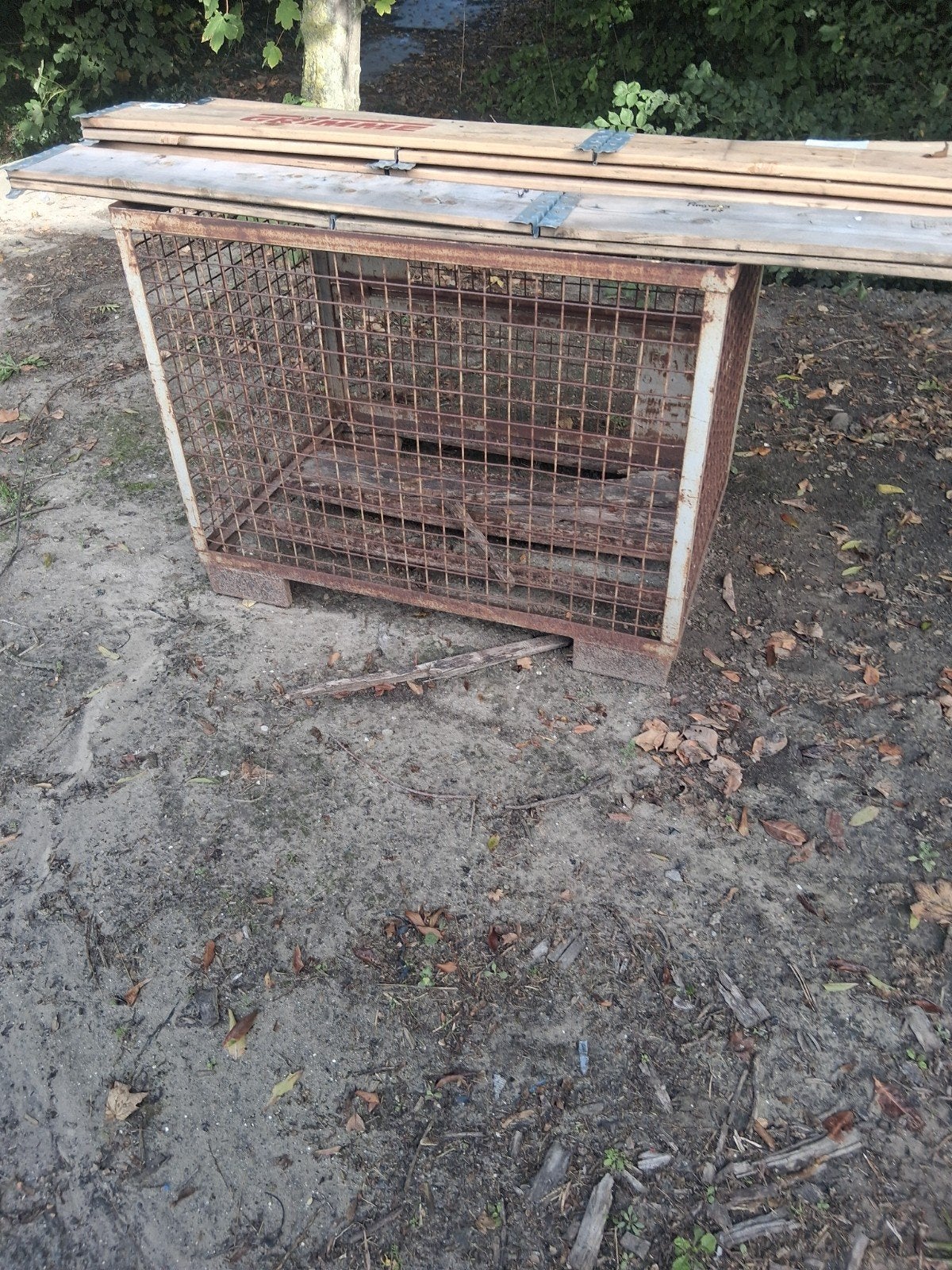 Metalen gaasbak - robuust en veelzijdig, Gebruikt, 100 cm of meer, 60 cm of meer, Bak of Kist