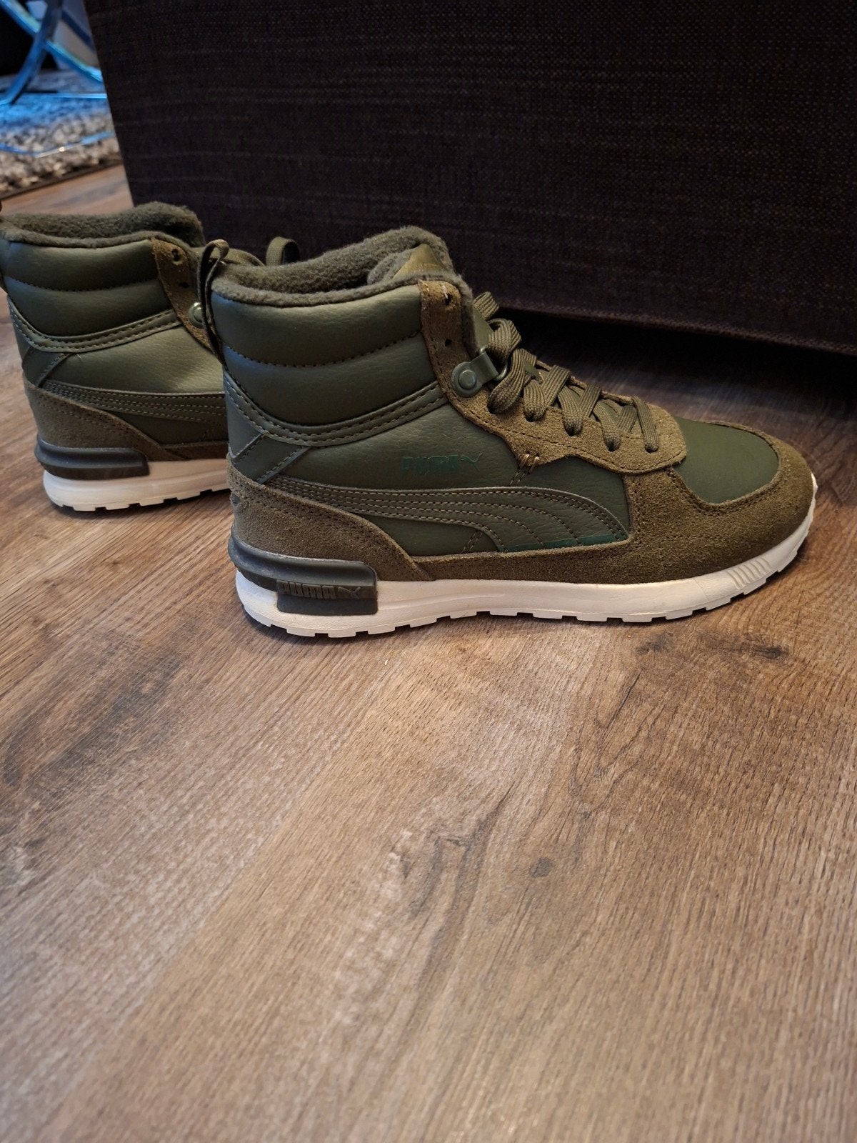 Puma sneakers, Kleding | Dames, Ophalen of Verzenden, Zo goed als nieuw, Groen, Sneakers of Gympen