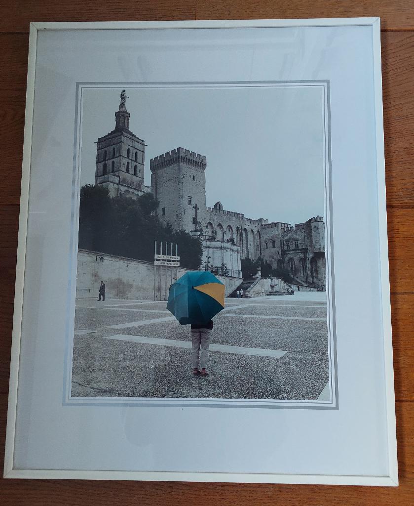 Poster/foto Palais des Papes Engeland inclusief lijst, Huis en Inrichting, Ophalen, Zo goed als nieuw, Minder dan 50 cm, Foto of Poster
