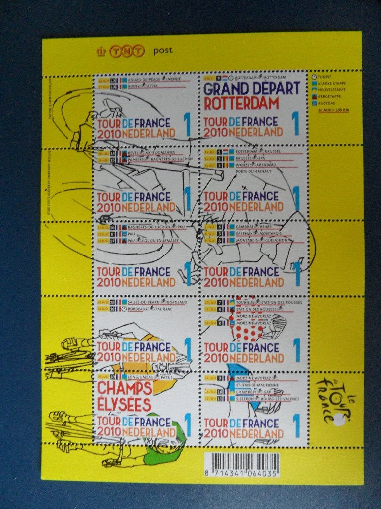 Postzegelvel Tour de France *** met korting ***, Ophalen of Verzenden, Postfris