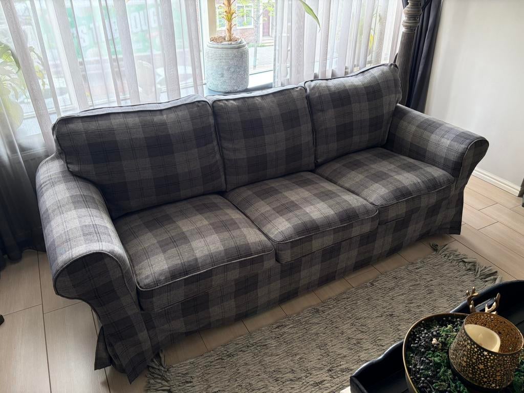 Gratis! Ikea Ektorp 3-zits bank met fauteuil, Huis en Inrichting, Banken | Bankstellen, Ophalen, Gebruikt, Driepersoons, 75 tot 100 cm