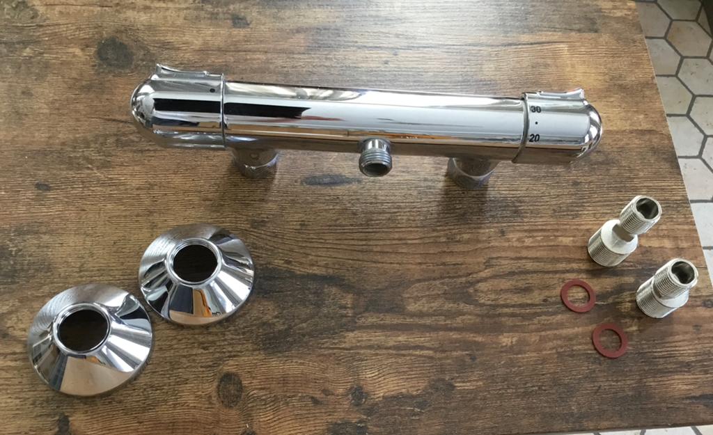 Grohe 1000 douchethermostaat, Ophalen of Verzenden, Gebruikt, Chroom, Kraan