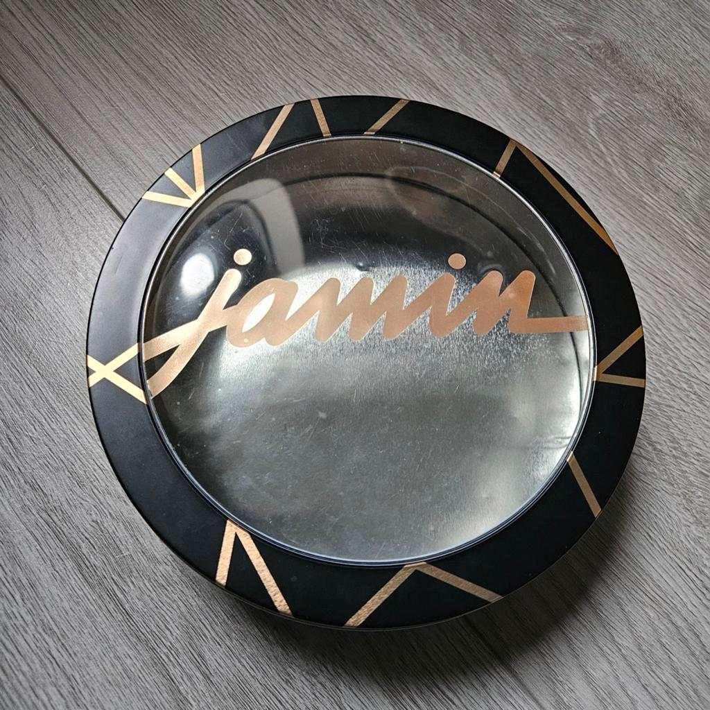 Opruiming: Decoratieve trommel met 'jamin' opdruk, Verzamelen, Ophalen of Verzenden