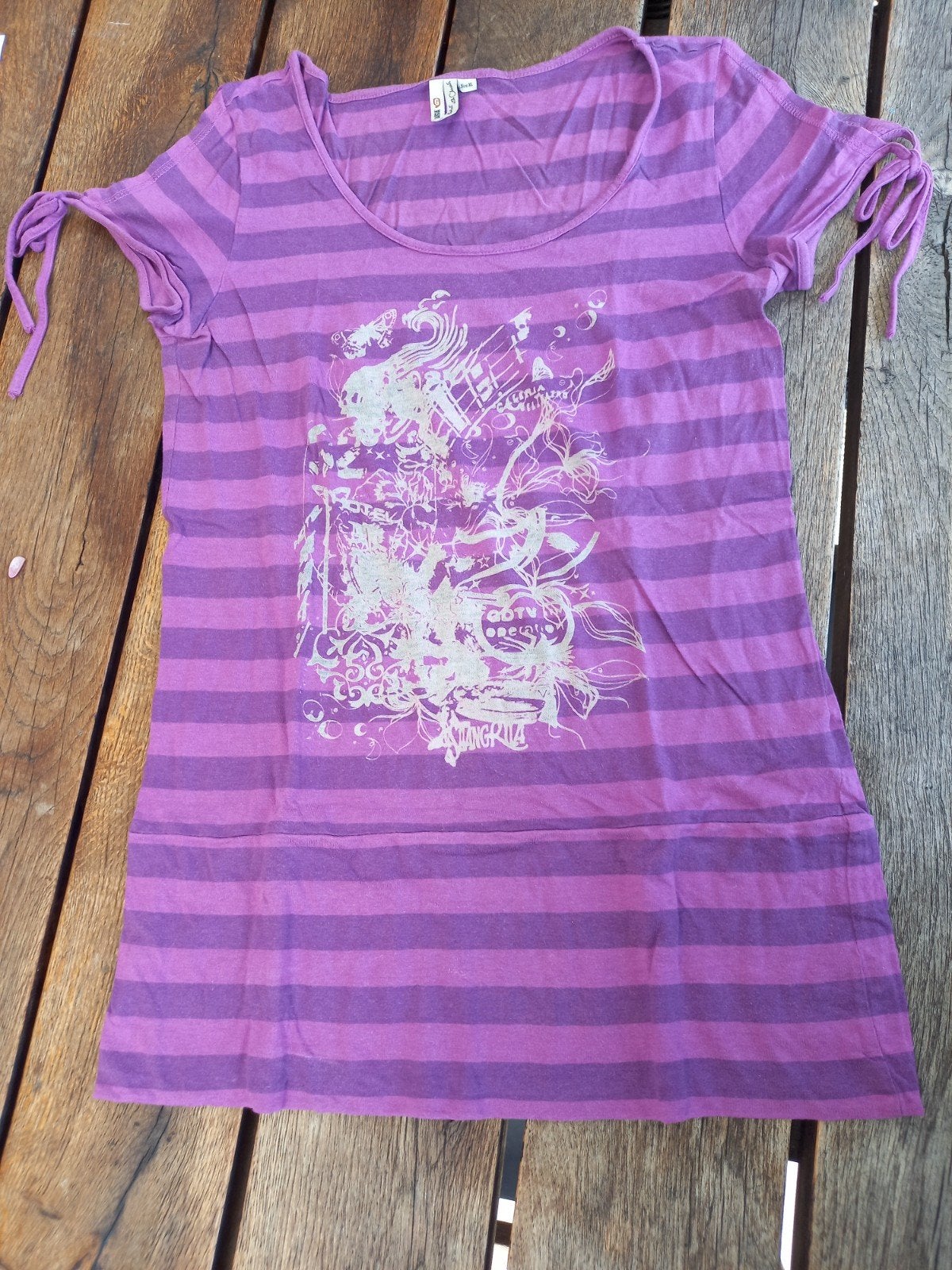 Garcia t-shirt maat XL, Paars, Maat 46/48 (XL) of groter, Ophalen of Verzenden, Korte mouw
