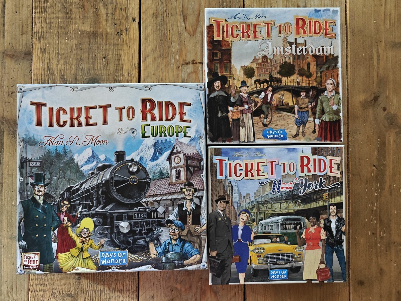 3 X Ticket to Ride., Days of wonder., Days of wonder., Ophalen of Verzenden, Zo goed als nieuw