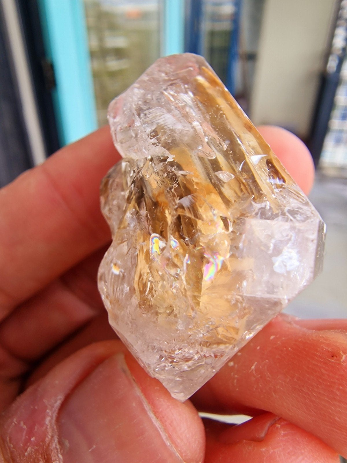 Hermimer Diamant Kwarts Kristal N196 - 4x3.6x3cm, Ophalen of Verzenden, GOD