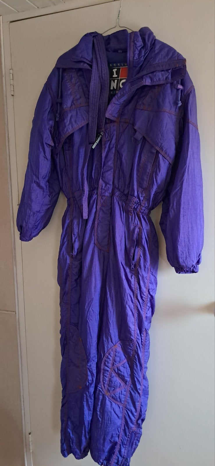 Vintage paars skipak maat 176, Active INQ Skiwear, Nieuw, Ophalen of Verzenden, Maat 34 (XS) of kleiner