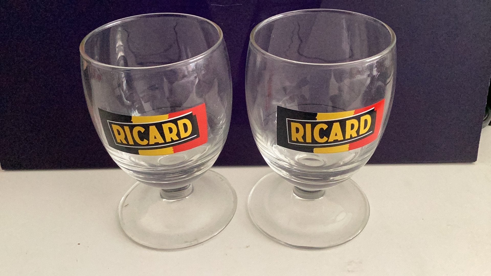 Set Ricard Ballonglazen, Ophalen of Verzenden, Zo goed als nieuw, Gebruiksvoorwerp