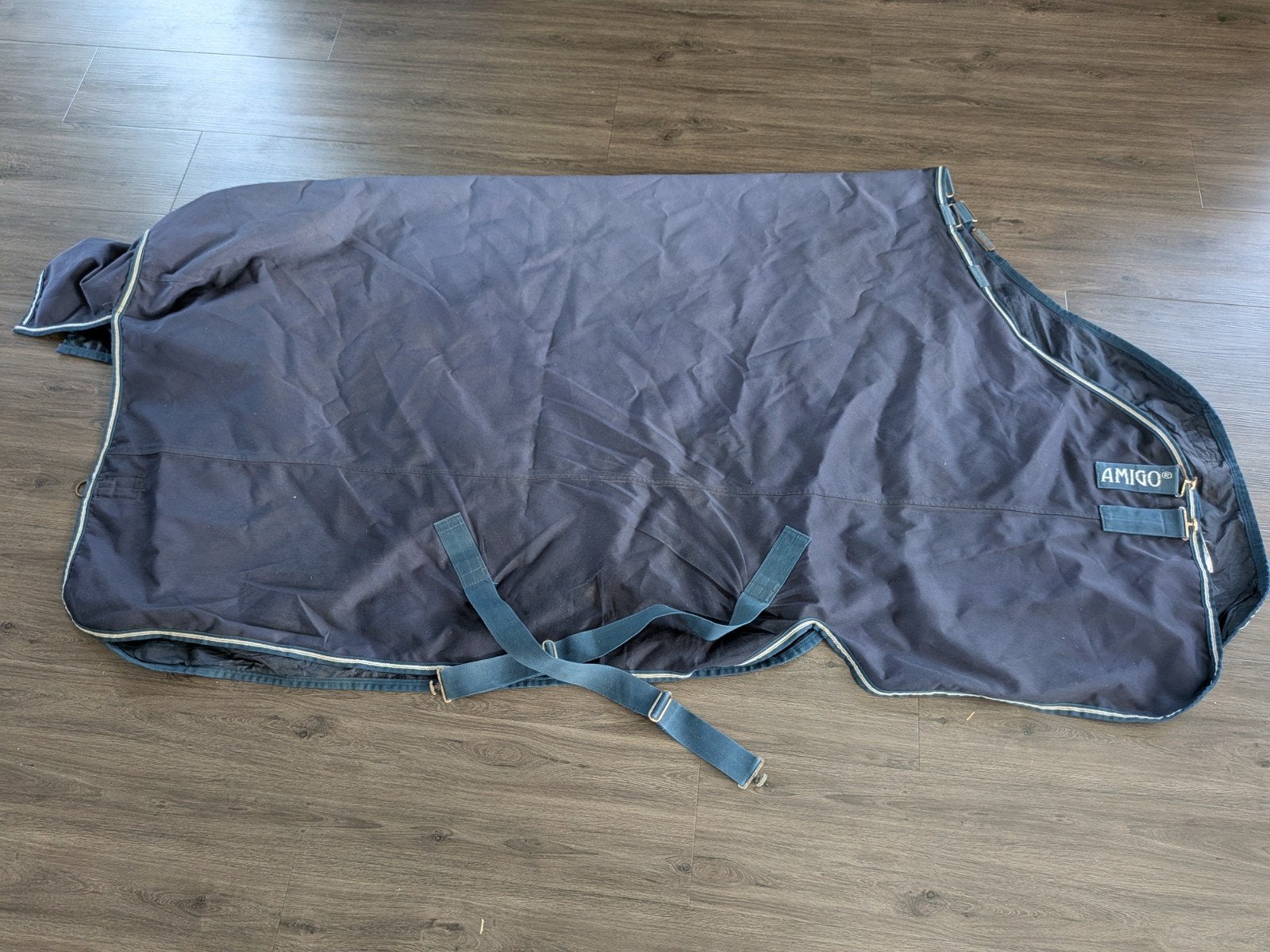 Horseware Amigo 0gram deken 6.9 Navy, Dieren en Toebehoren, Full (L), Gebruikt, 0 g, Dubbele borstsluiting