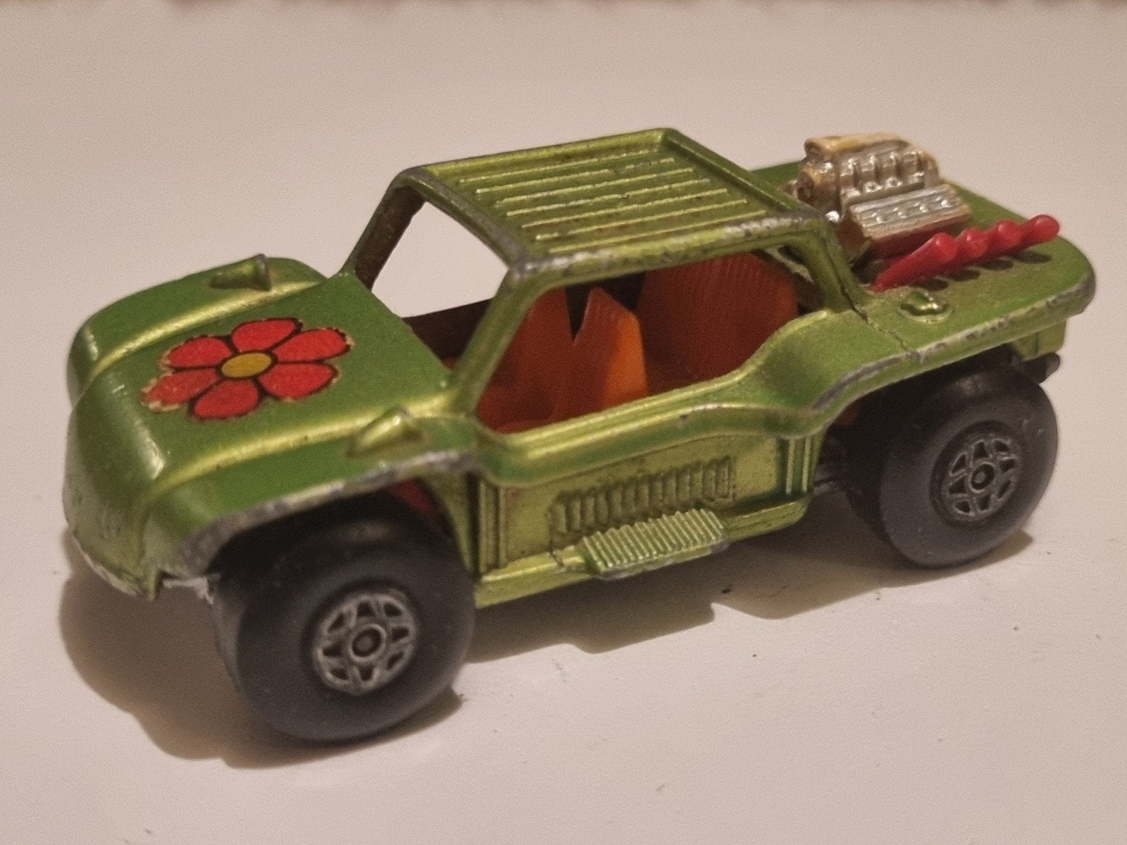 Matchbox Baja Buggy Superfast 1971 Groen Speelgoedauto, Ophalen of Verzenden