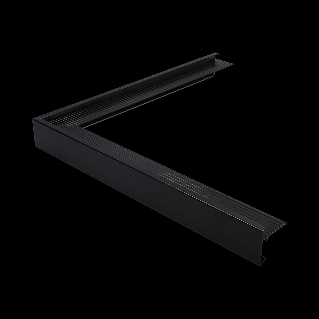 Daktrim 45x45 mm - Zwart aluminium, Ophalen, Zwart, Overige typen, Nieuw