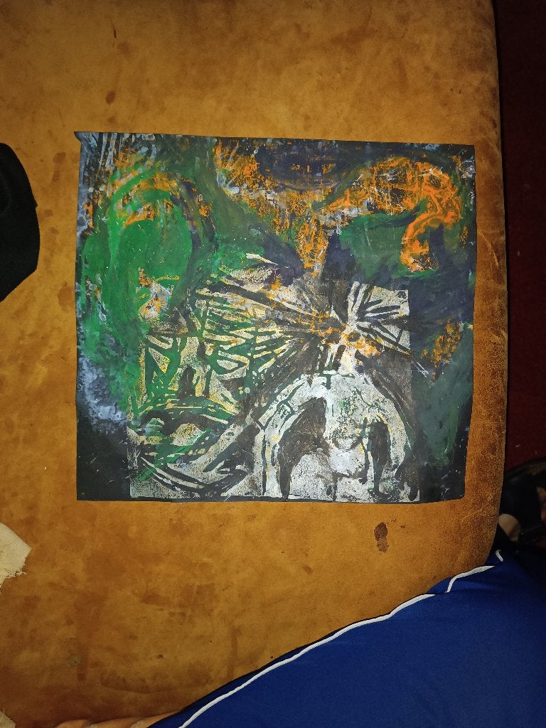 abstract schilderij, Ophalen of Verzenden