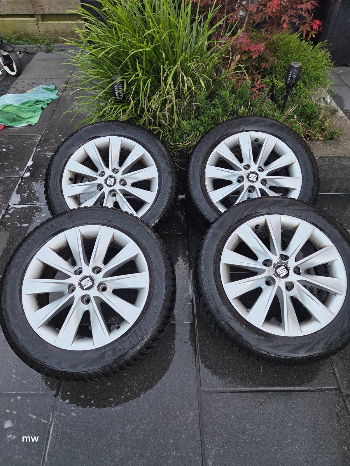 Vredestein Snowtrac 3 winterbanden met velgen 205/55 R16, Ophalen, 16 inch, 205 mm, Winterbanden