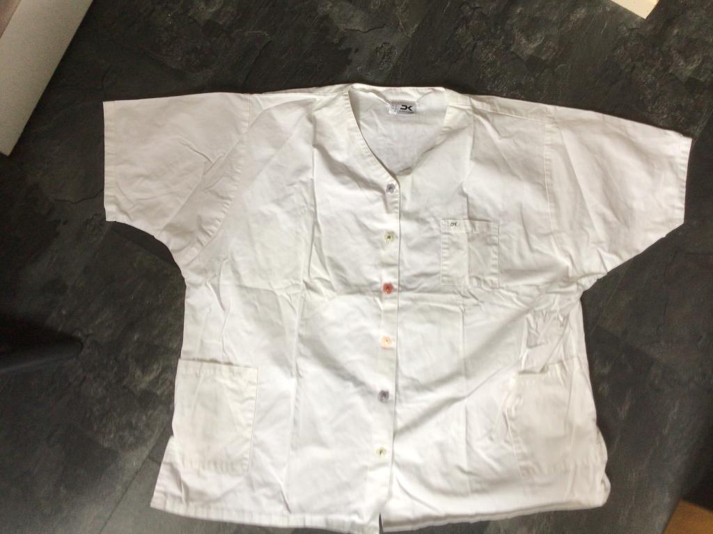 2x Witte werkjassen, Overige typen, Verzenden, Wit, 1x Haen en 1x dk