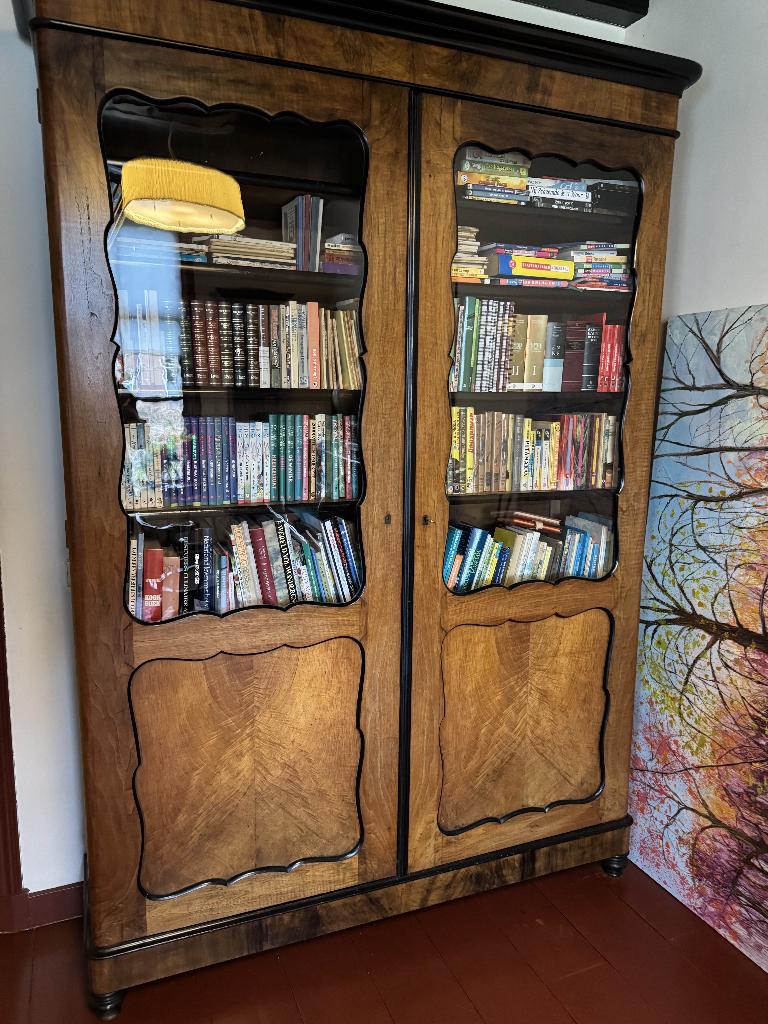 antieke bibliotheek/boeken kast, Antiek en Kunst, Ophalen