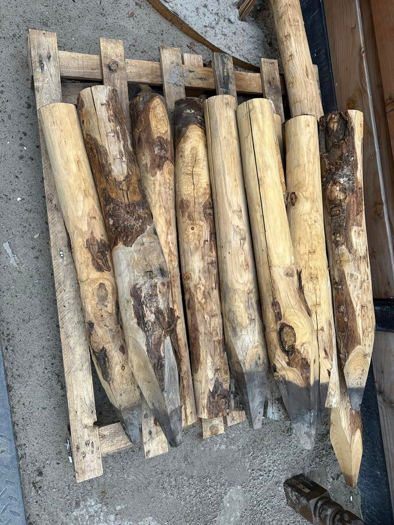 Kastanje houten palen, Minder dan 3 m³, Ophalen, Overige houtsoorten