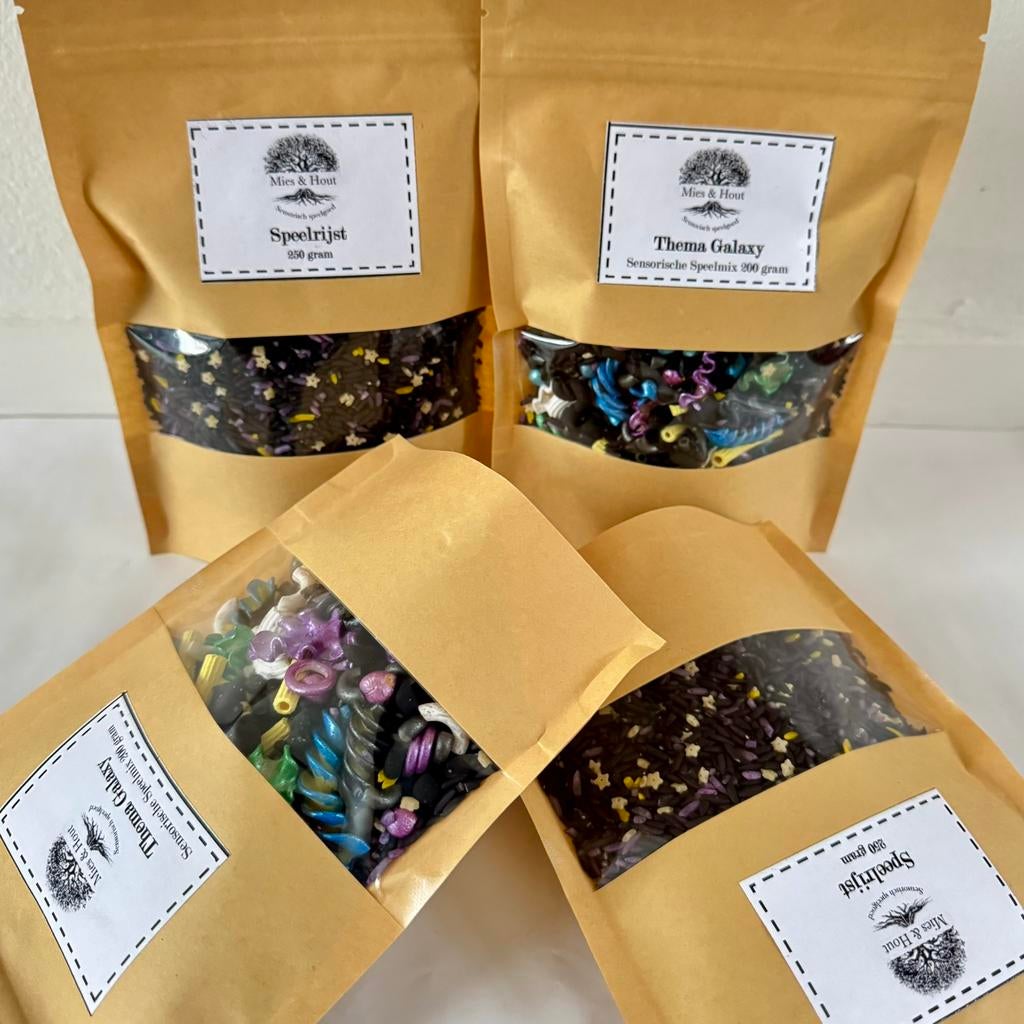 Sensorische speelmix en speelrijst Galaxy 900 gram, Ophalen of Verzenden, Nieuw, Ontdekken