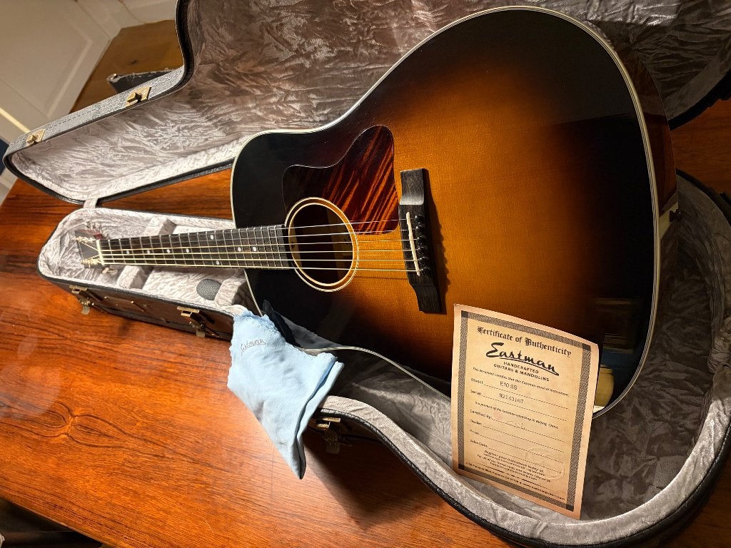 Eastman E10 SS, Ophalen, Zo goed als nieuw, Western- of Steelstringgitaar, Met koffer