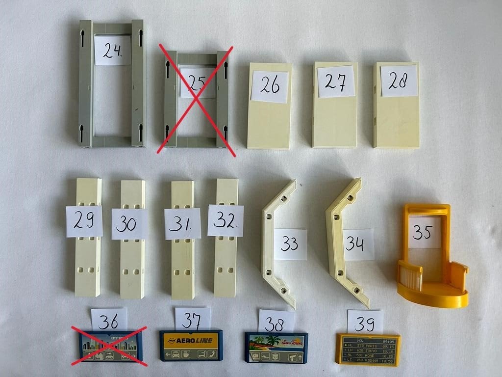 Playmobil Onderdelen Luchthaven van set 3186, Gebruikt, Gebouw, Losse onderdelen, Ophalen of Verzenden