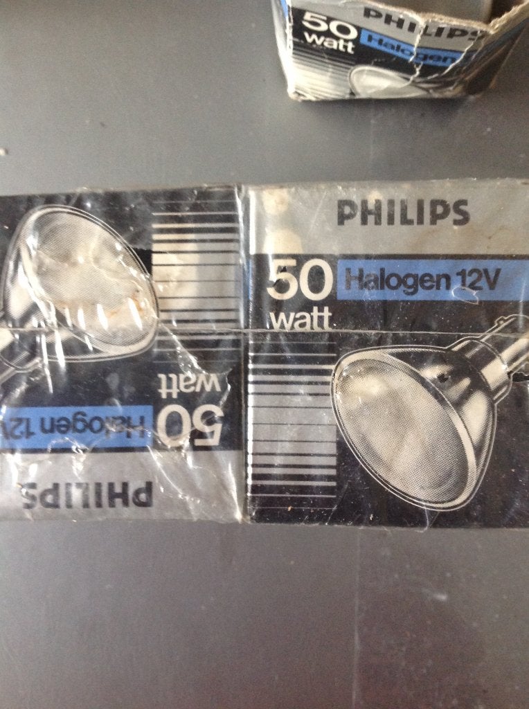 PHILIPS HALOGEENLAMPEN 50 WATT 12 volt B15, B22 (Bajonetsluiting), Nieuw, Halogeenlamp, Ophalen