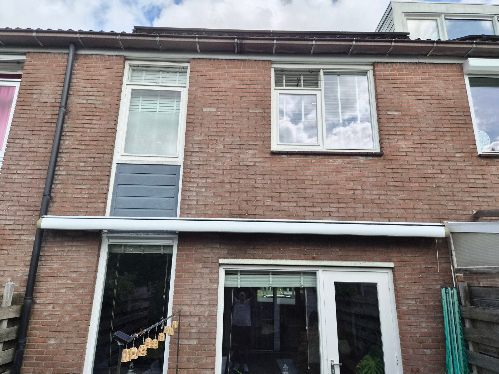 Knikarmscherm defect - gratis af te halen, Tuin en Terras, Zonneschermen, Ophalen, Gebruikt, Elektrisch, 150 tot 300 cm