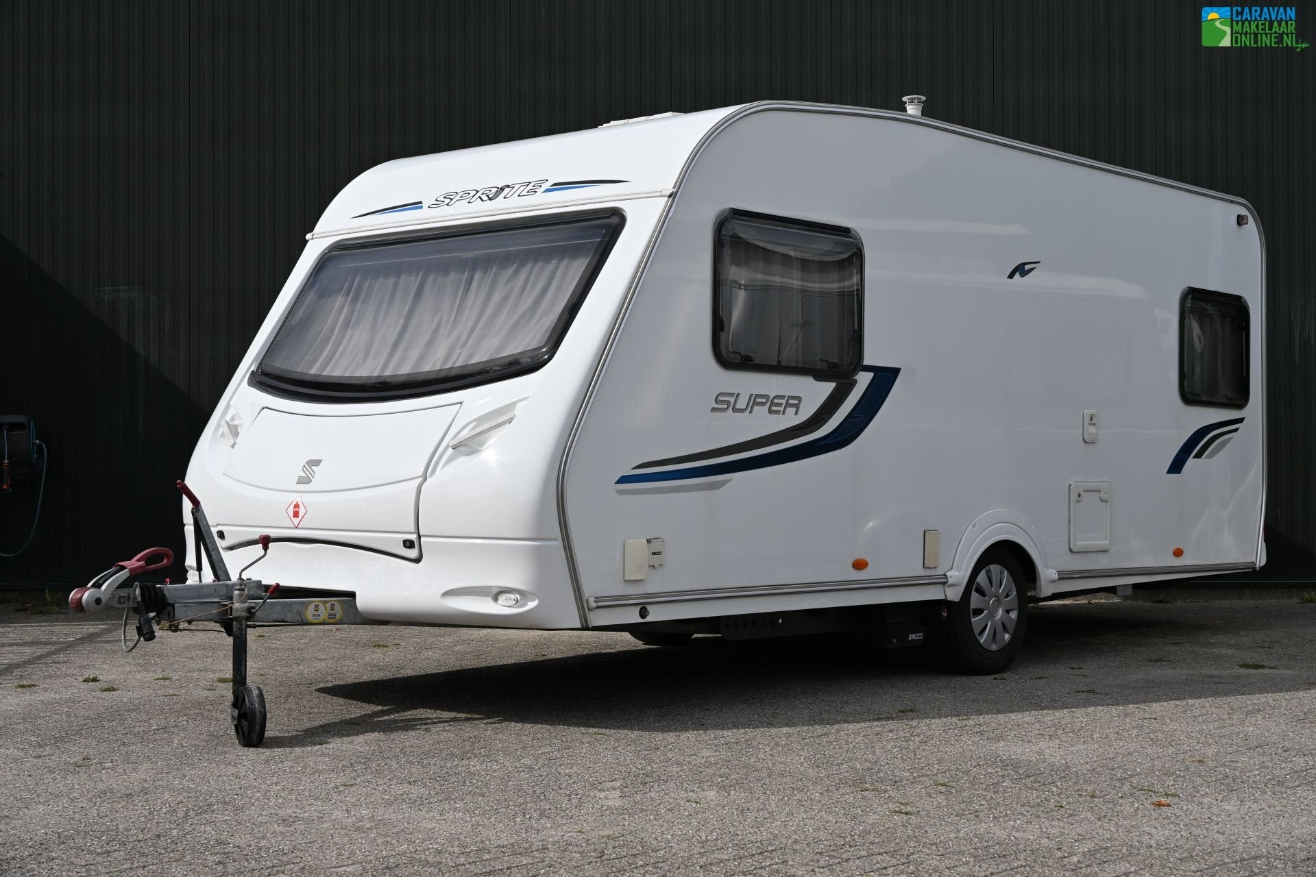 Sprite Super 490 SE Mover Voortent Fietsendrager Enkele bed, Caravans en Kamperen, Rondzit, Bedrijf, Ringverwarming, 5 tot 6 meter