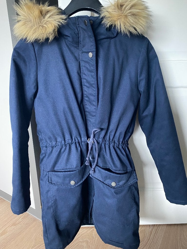 winterjas dames, Kleding | Dames, Ophalen of Verzenden, Gedragen, Maat 36 (S), Blauw