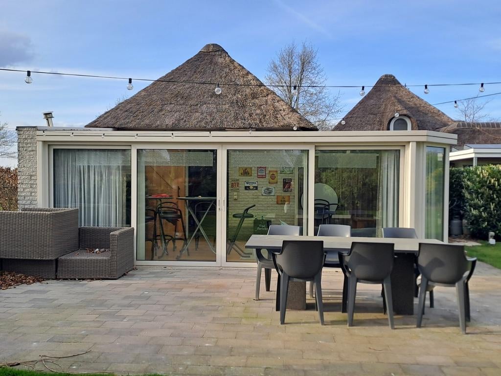 Aluminium serre met dubbel glas en schuifpui (7.20x3.60m), Ophalen of Verzenden