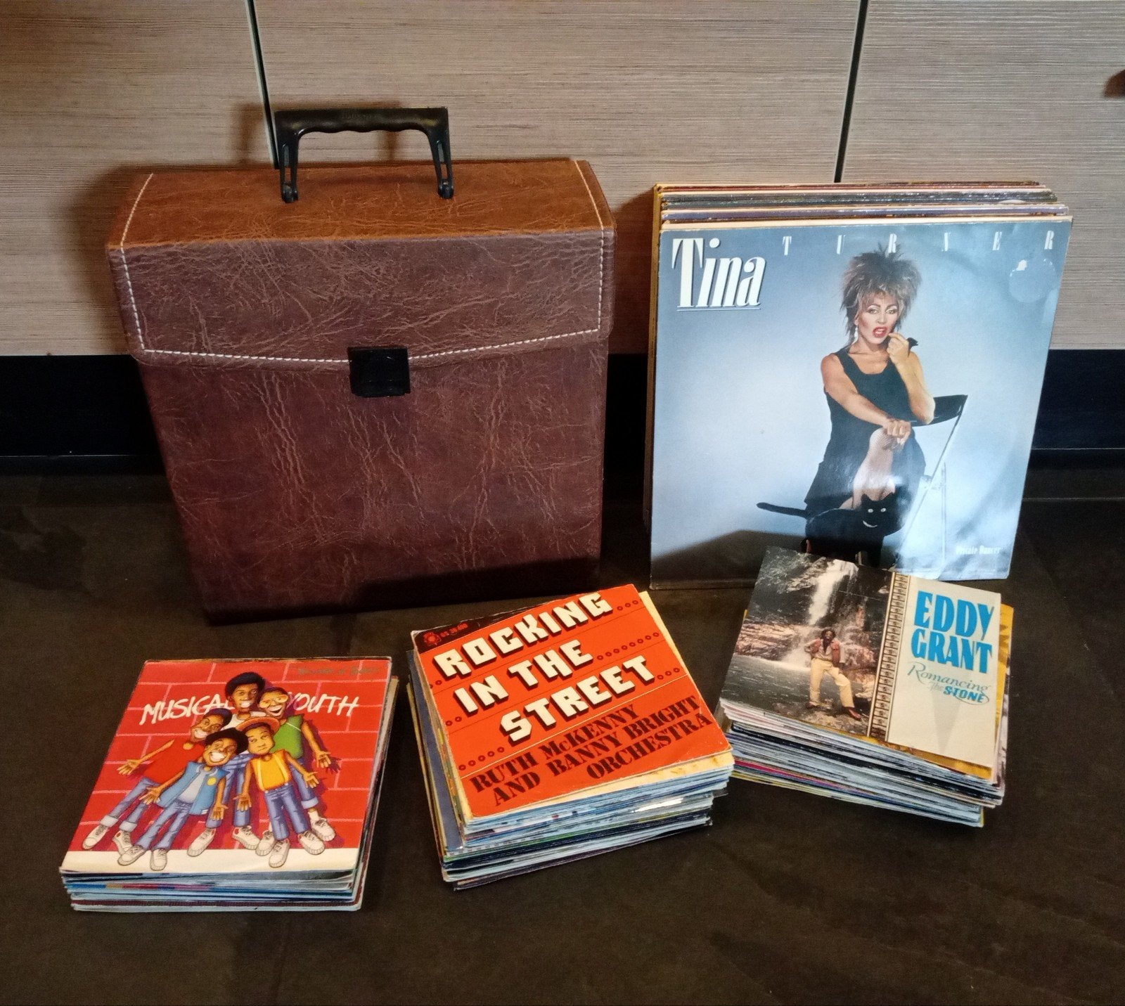 Partij vinyl platen, 50 lps en 100 singels., Ophalen, 12 inch, Pop, LP