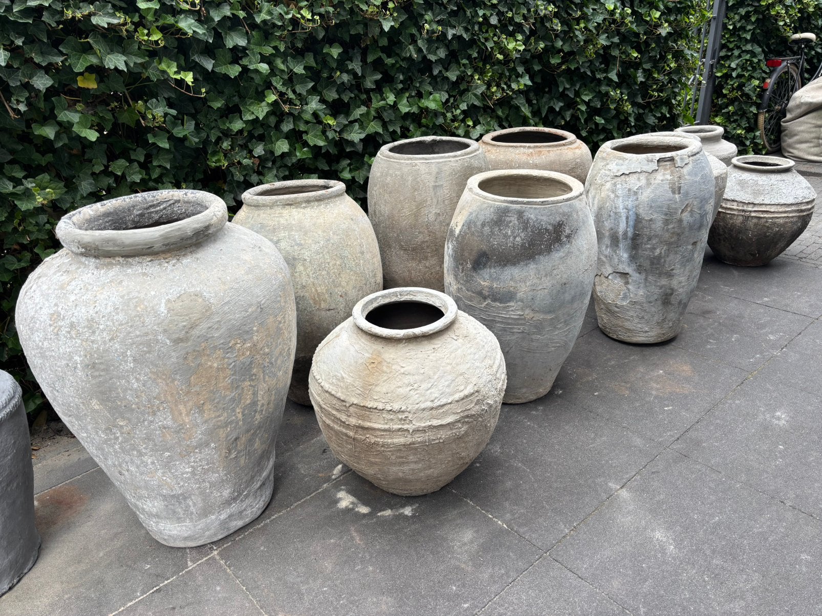 Oude potten Olijfpot, Ophalen