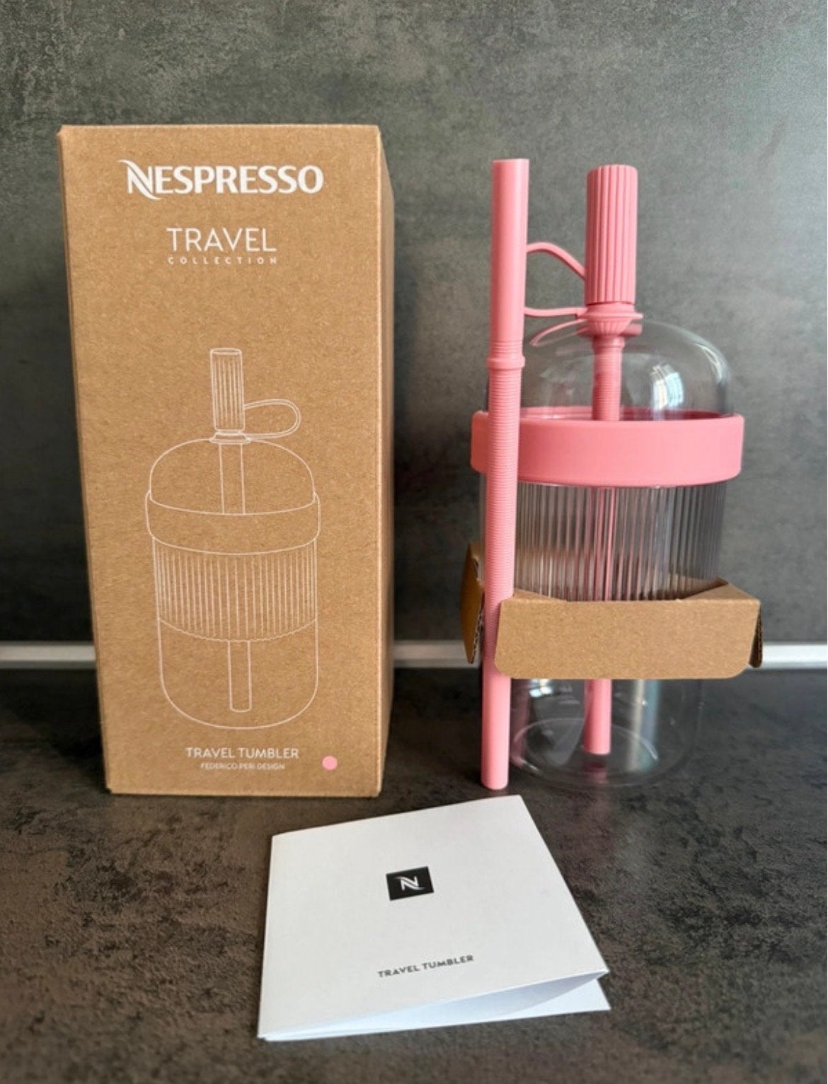 Nespresso Travel Tumbler - Roze, Overige typen, Nieuw, Ophalen of Verzenden, Roze