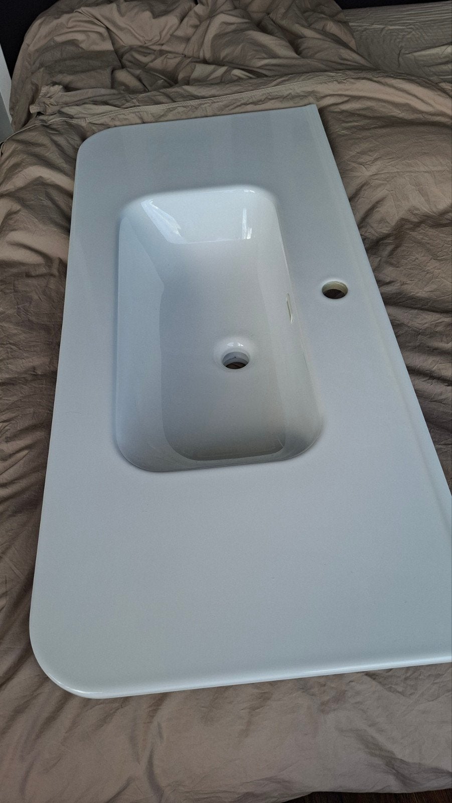 Storke meubelwastafel, inclusief afvoerplug en Balmani douch, Ophalen of Verzenden, Nieuw, Wastafel