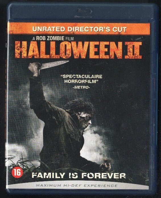 Halloween II 2, 2009, Unrated Director's Cut. Blu-ray., Cd's en Dvd's, Blu-ray, Horror, Vanaf 16 jaar, Nederlands, Film