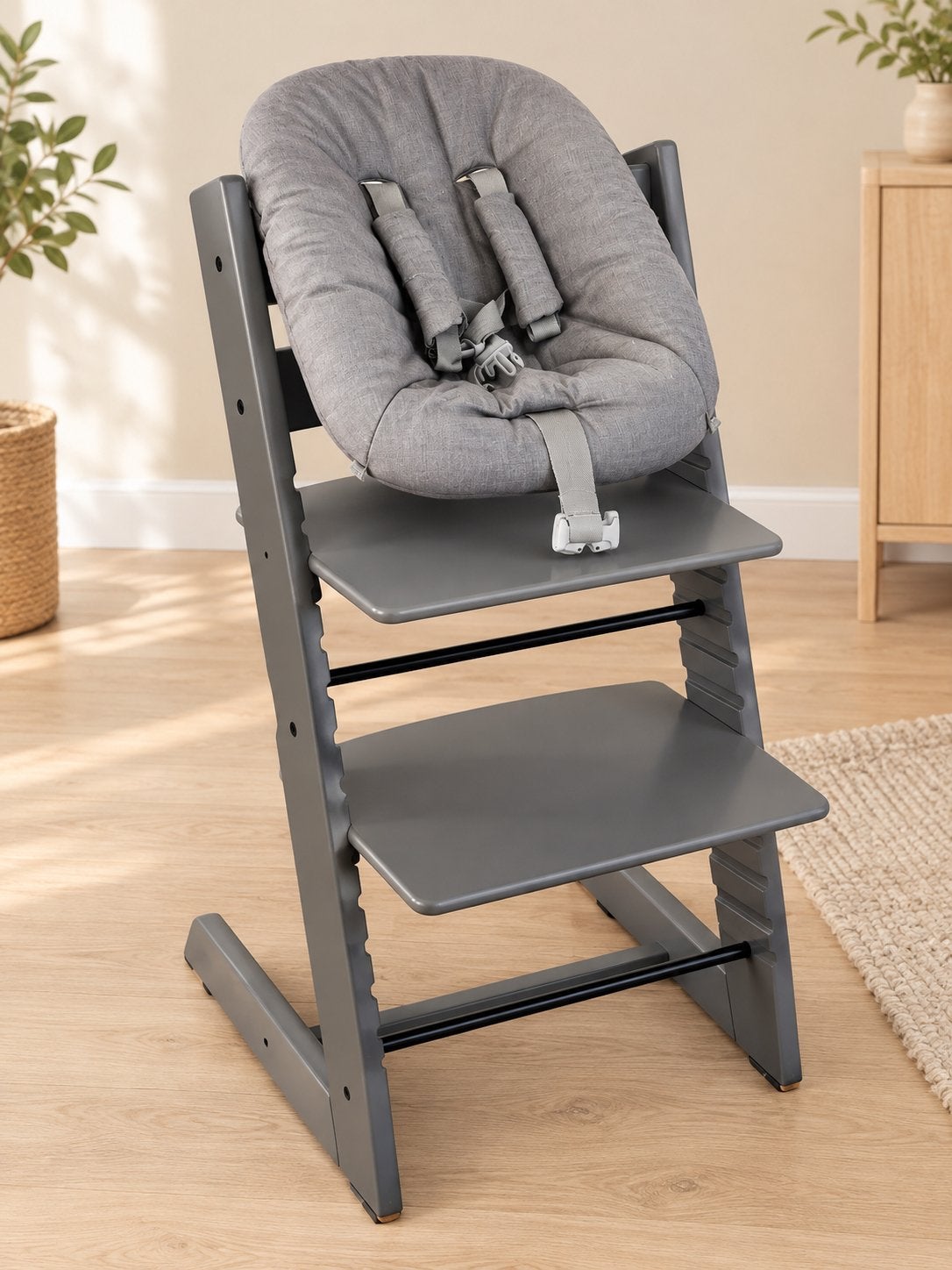 Stokke Tripp Trapp kinderstoel met ALLE accessoires, Kinderen en Baby's, Ophalen of Verzenden, Gebruikt, Meegroeistoel, Aanschuifbaar