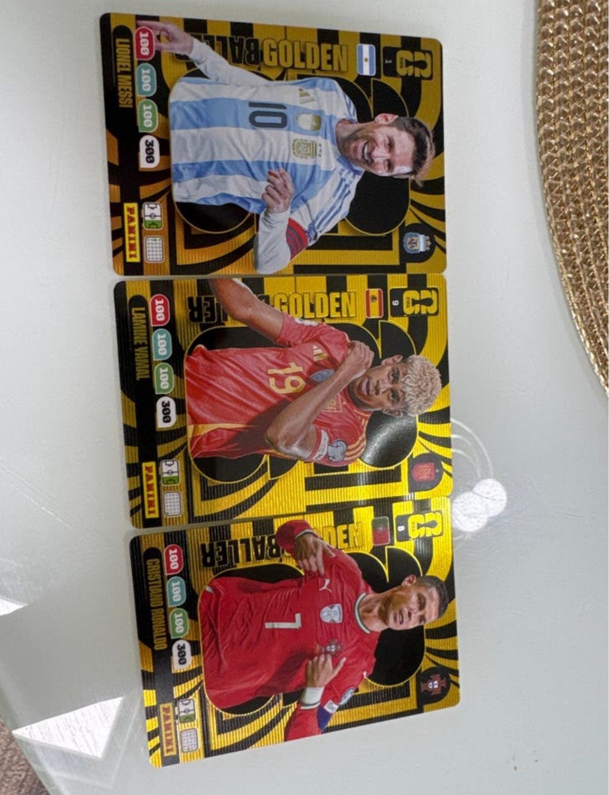 ​Panini FIFA 365 2026 - Golden Baller Yamal, Messi, Ronaldo, Ophalen of Verzenden, Zo goed als nieuw