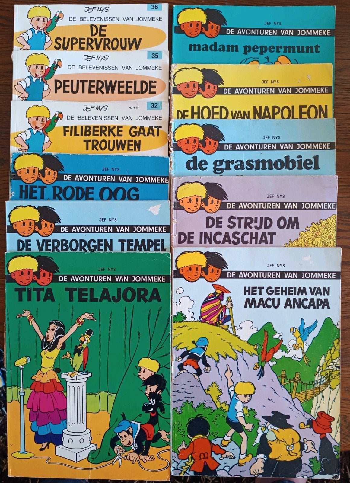 Jommeke strips - 11 delen uit de jaren '70, Boeken, Stripboeken, Meerdere stripboeken, Ophalen of Verzenden, Gelezen, Jef Nys