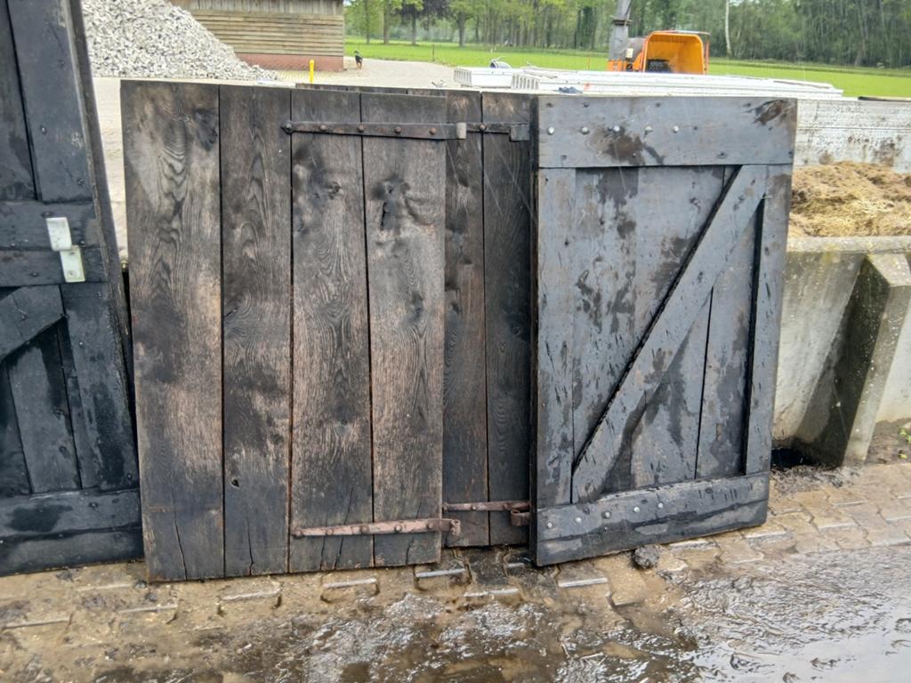 eikenhouten deuren, Doe-het-zelf en Verbouw, Deuren en Horren, 100 tot 120 cm, Gebruikt, Overige typen, Minder dan 200 cm