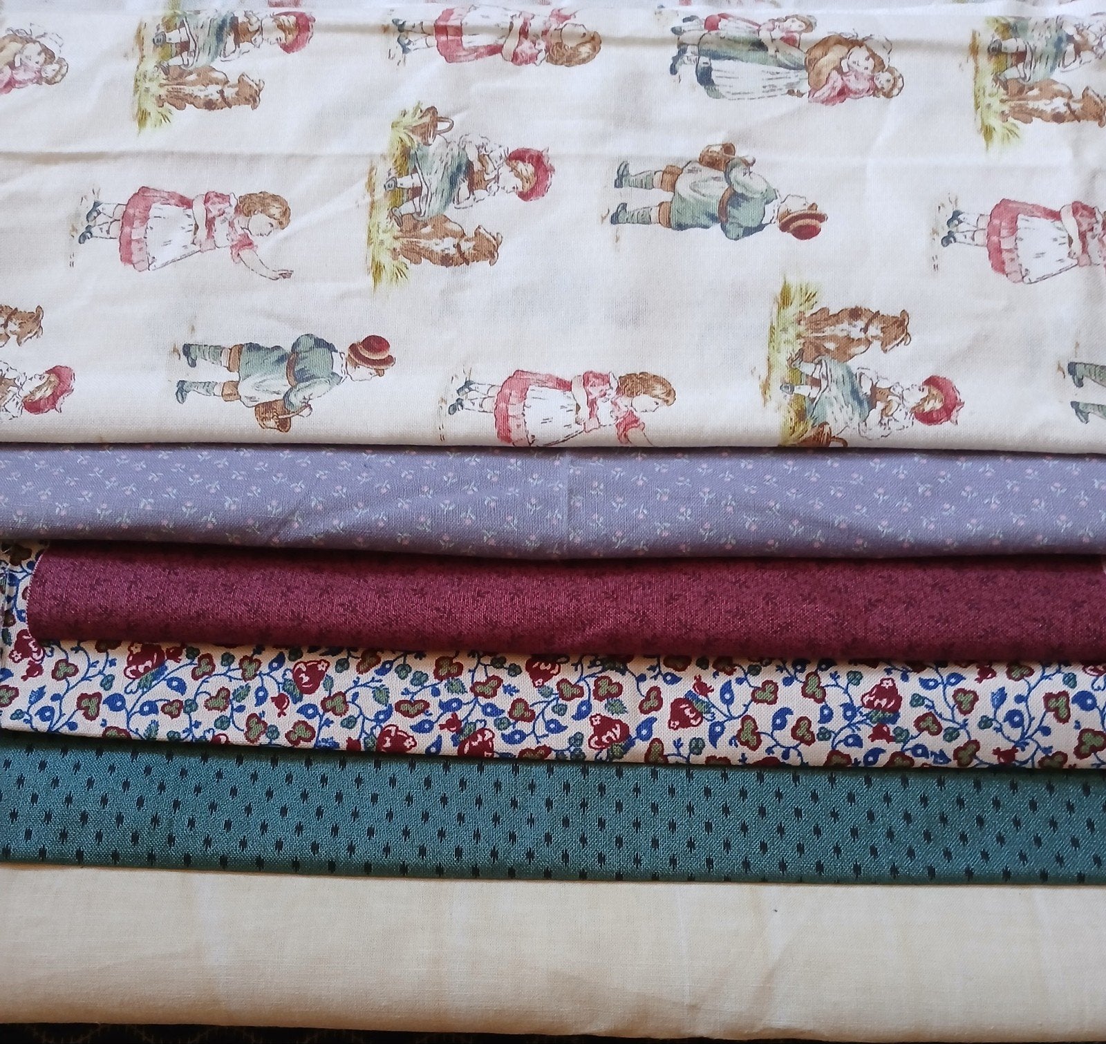 pakketje quilt stofjes, Hobby en Vrije tijd, Stoffen en Lappen, Overige kleuren, Ophalen of Verzenden, Zo goed als nieuw, 30 tot 120 cm