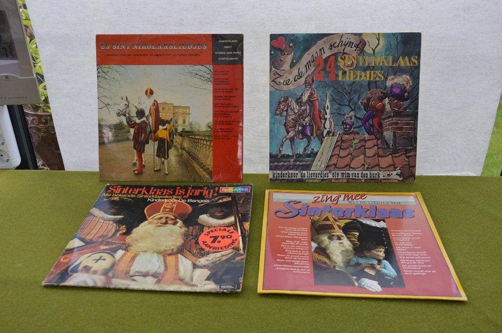 4 oude Sinterklaas LP`s jaren 60/ 70 en 80 Sint Nikolaas lie, Ophalen of Verzenden, Gebruikt