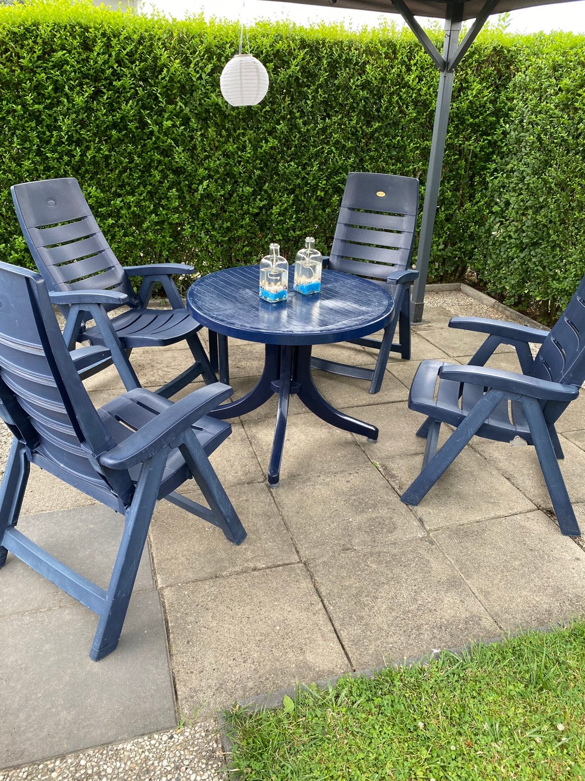 Blauw Hartman tuinset, Ophalen, Gebruikt, Kunststof