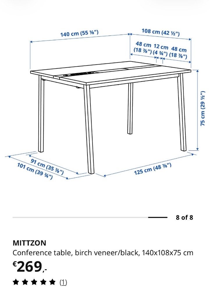 Ikea Desk, Ophalen, Bruin, Zo goed als nieuw, IKEA