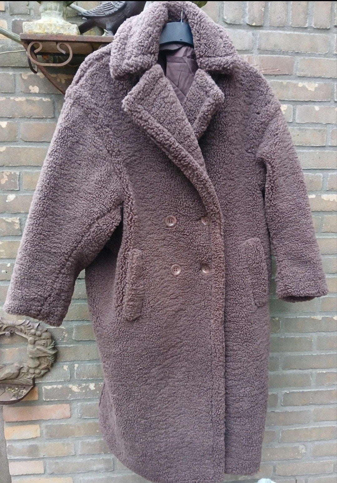 Teddy bruine jas, Ophalen of Verzenden, Zo goed als nieuw, Bruin