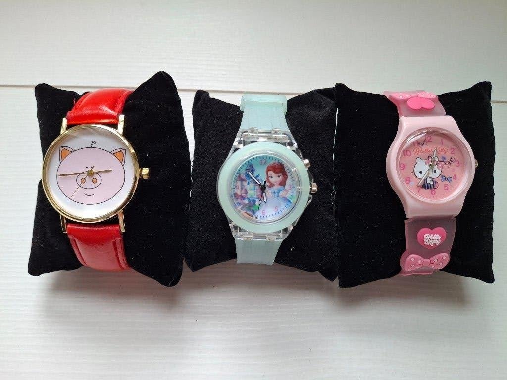 3 x  Nieuwe Kinderhorloges: Peppa big, Frozen & Hello Kitty, Ophalen of Verzenden, Nieuw, Meerkleurig, Meisje