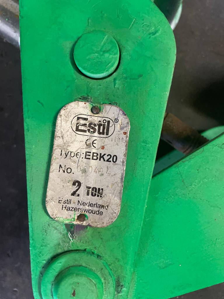 Estil balkenklem EBK20 - 2 ton, Ophalen of Verzenden