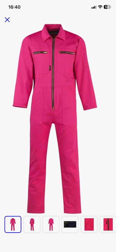 NIEUW - Roze klusoveral - Maat 54, Tuin en Terras, Werkkleding, Nieuw, Overall, Ophalen of Verzenden