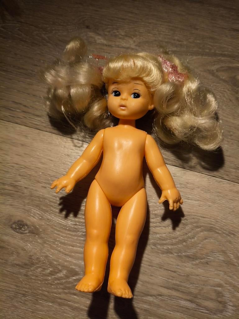 Vintage Zapf Creation Pop – Blond met Krullen (West-Germany), Ophalen of Verzenden, Gebruikt, Overige typen