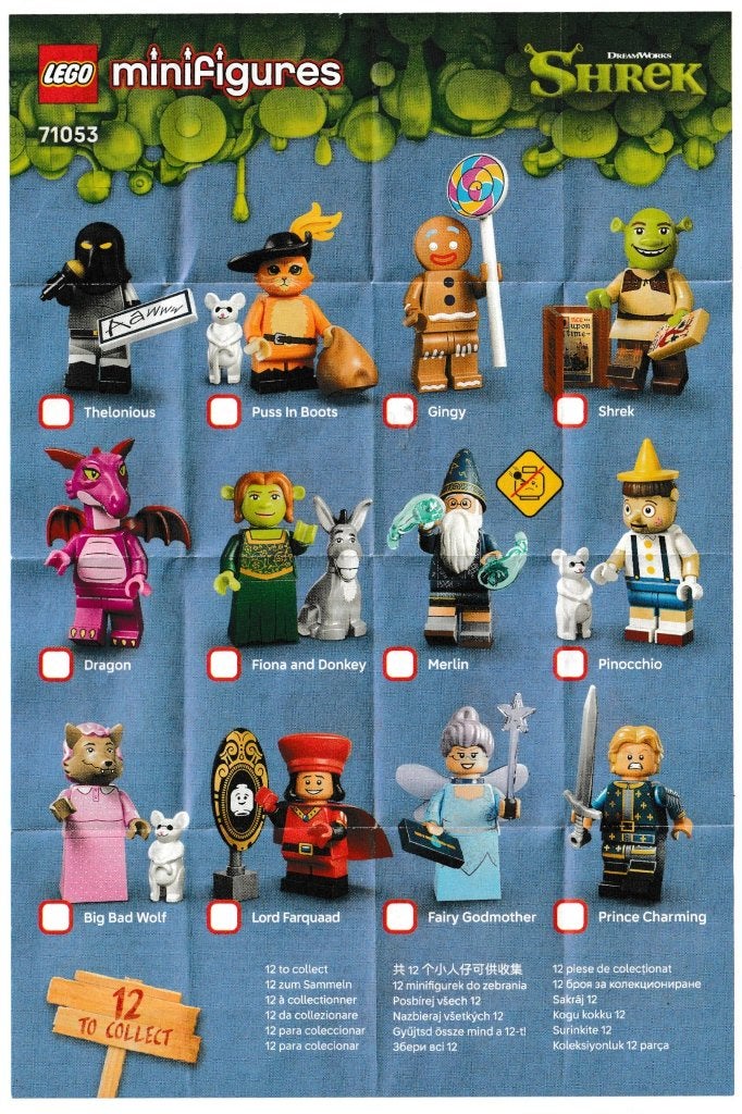 Lego Collectible Minifigure t/m 29, Shrek e.a. (zie tekst), Verzenden, Lego, Nieuw, Minifiguren serie