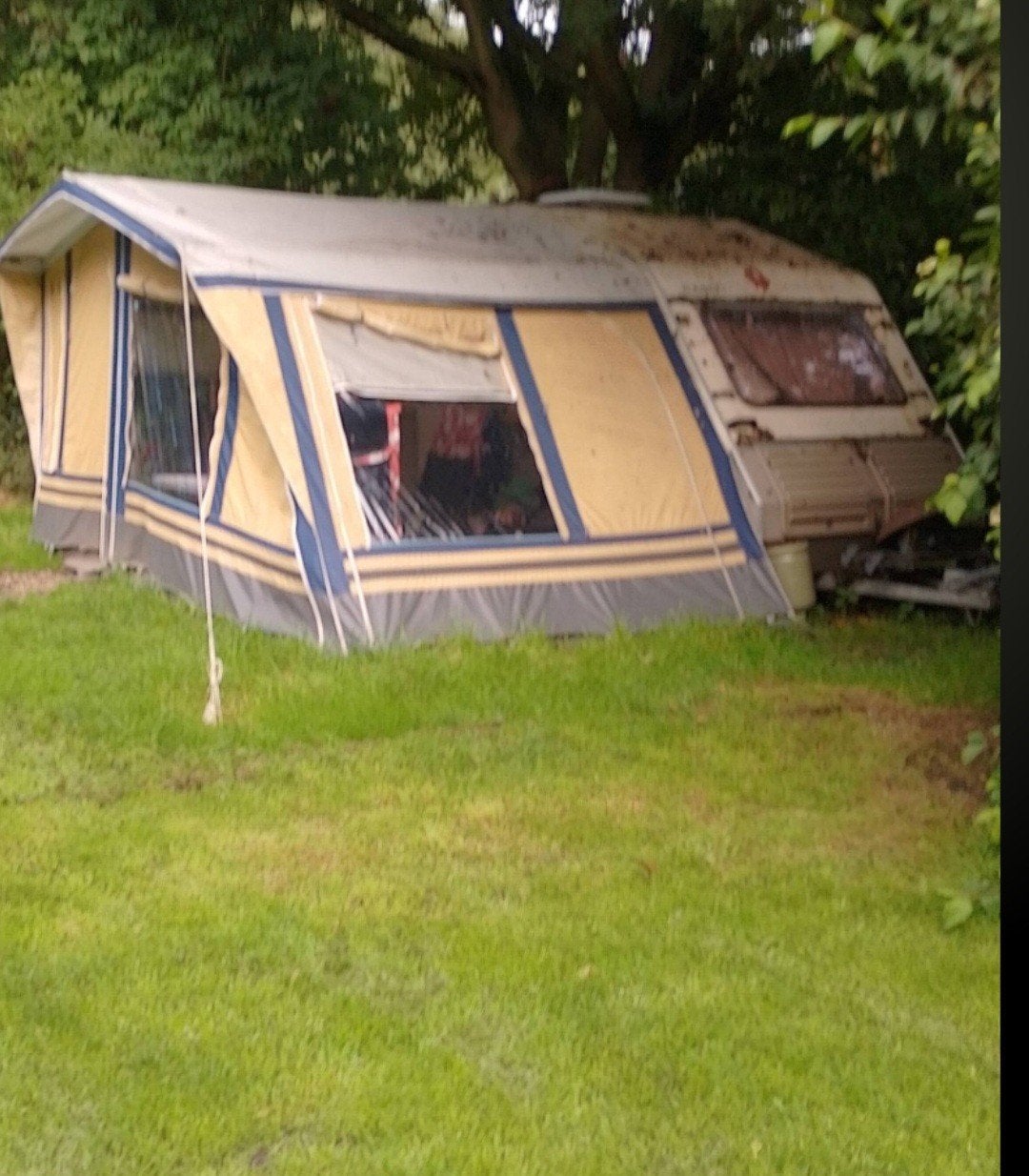 Kip kompakt kk420 met voortent en luifel, Caravans en Kamperen, Standaardzit, Kip, Tot en met 2, Luifel